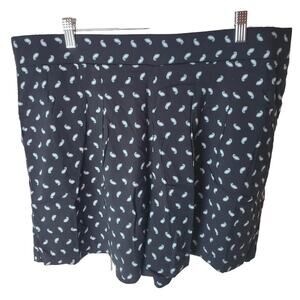 Torrid 3.5" Washable Challis Shorts, Petite Paisley Deep Black, NWT, 2X